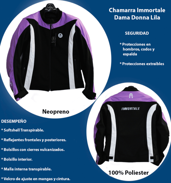 Chamarra Inmortale Dama Dona Lila