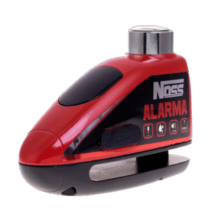 Candado De Disco Con Alarma Noss LN1404 Rojo