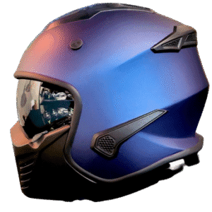 Casco Fassed FS-726x Trooper Solid Azul Cobalto Mate