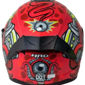 Casco HRO 518 Space Invader Rojo Mate Rider One