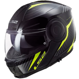 Casco Abatible LS2 FF902 Scope Negro-Amarillo Fosforecente
