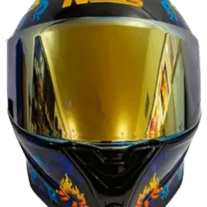 Casco Cerrado NOSS N-801 Penacho Azul/Multi