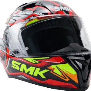 CASCO SMK Stellar Amarillo Rojo GI234 Cerrado