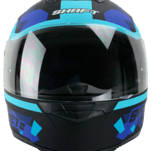 Casco Shaft Sh502 Azul Mate Forged Cerrado Mica Transparente