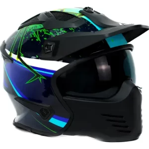 Casco Fassed Modular Trooper Window Azul Mate Certi Ecer2205