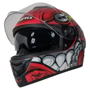 Casco HRO 518 Space Invader Rojo Mate Rider One
