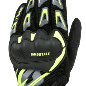 Guantes Para Moto Immortale Rebel Amarillo/ Negro Con Nudillos