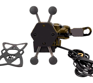 Porta Celular Para Motocicleta Con Cargador USB IR-307 Base espejo