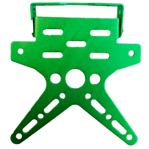 Porta Placa Aluminio Verde Por-6799-0001m