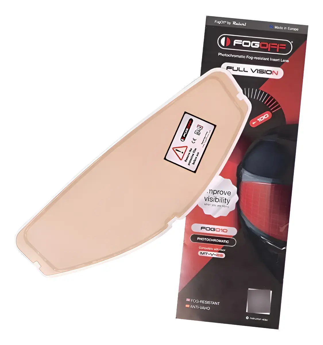 Fogoff Lamina Anti-vaho Fotocromática Para Mt-v-28